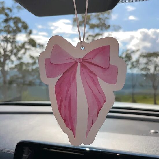 Pink Bow Air Freshener